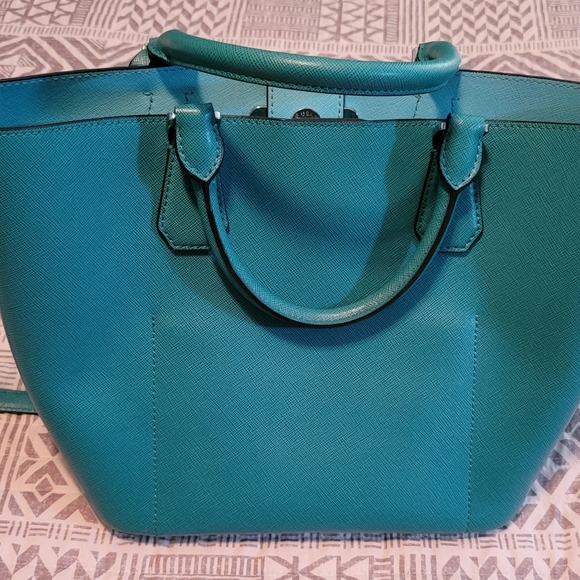 Stunning Michael Kors Large Turquoise Tote - RARE/HTF - Picture 3 of 15